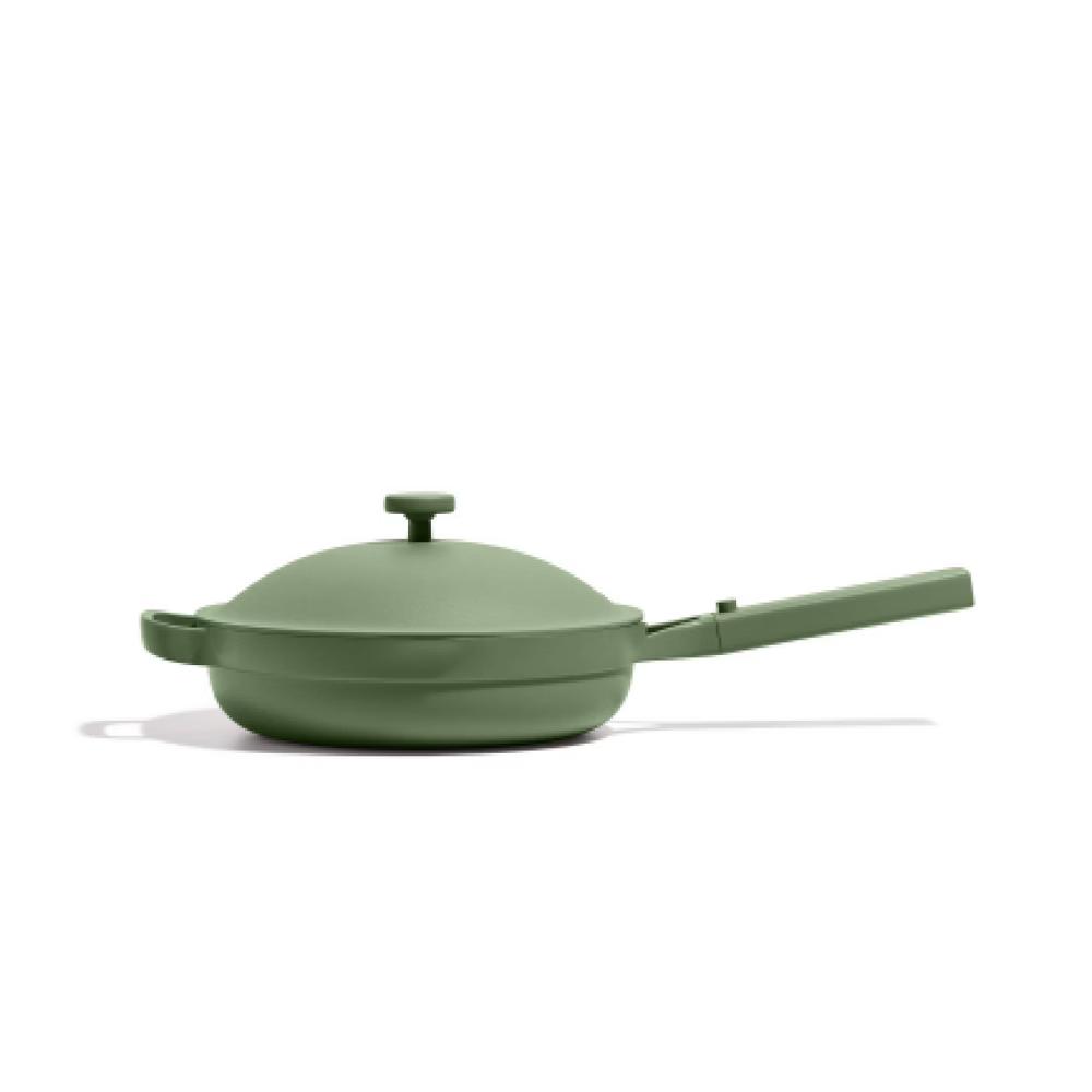 Our Place 2.6qt 10.5" Ceramic Nonstick Always Pan 2.0 - Sage: Oven Safe, Induction Compatible, Includes Spatula & Steamer