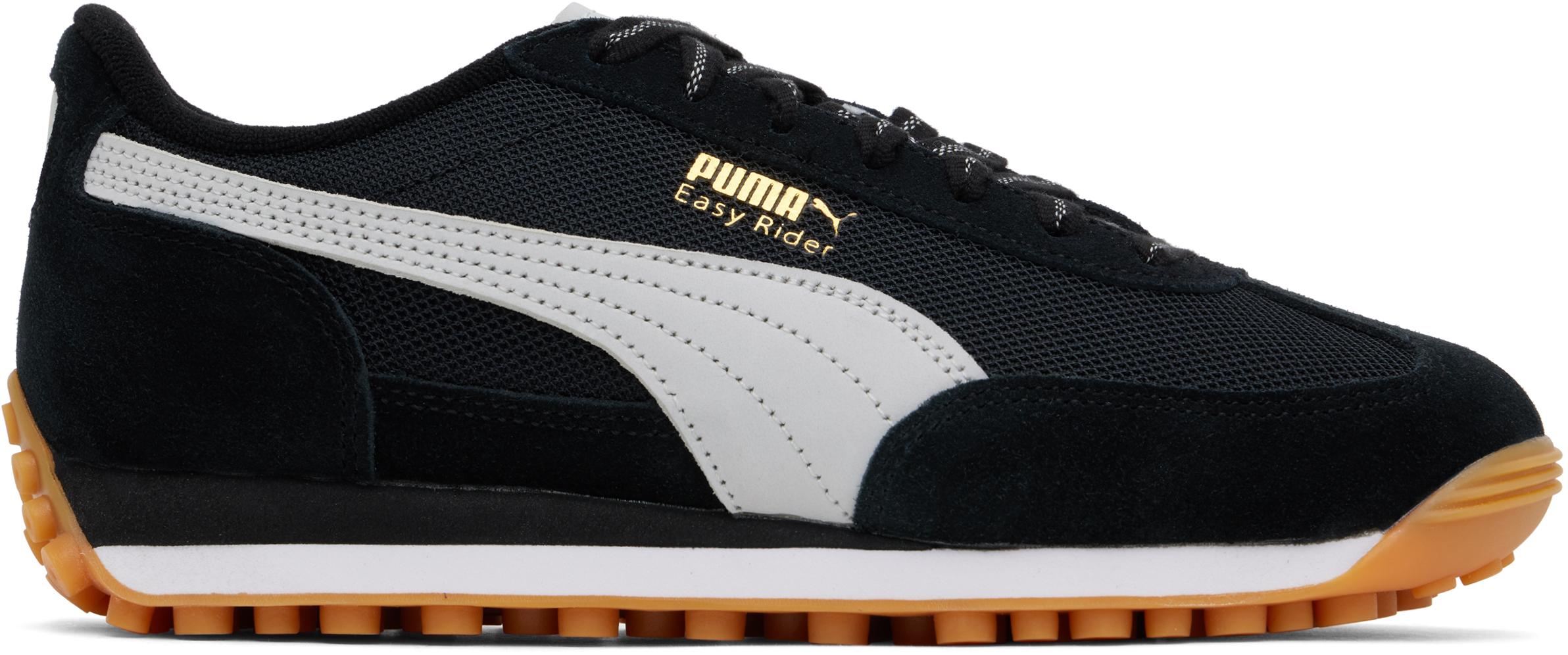 PUMA Black Easy Rider Footie Sneakers