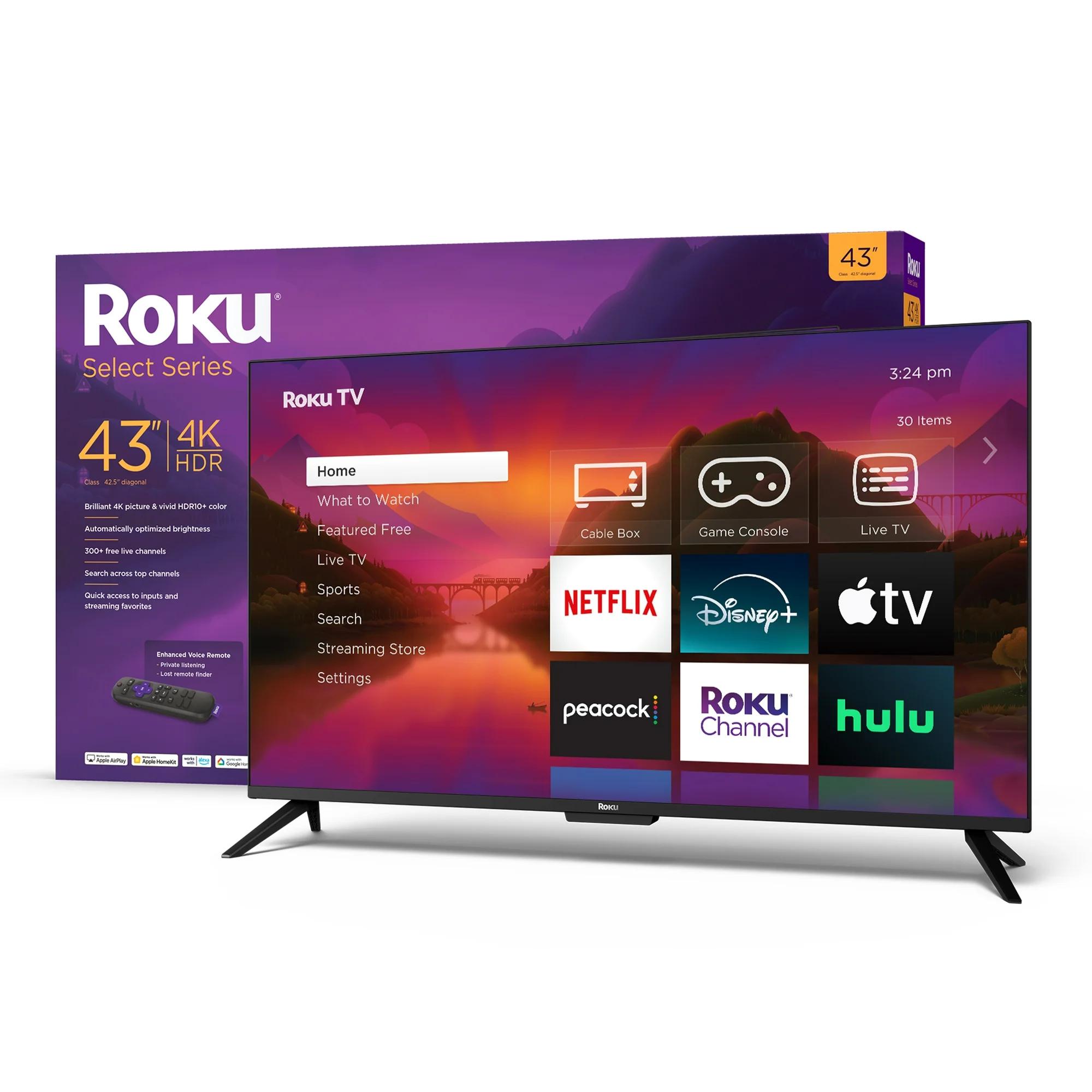 Roku Smart TV – 43-Inch Select Series 4K HDR