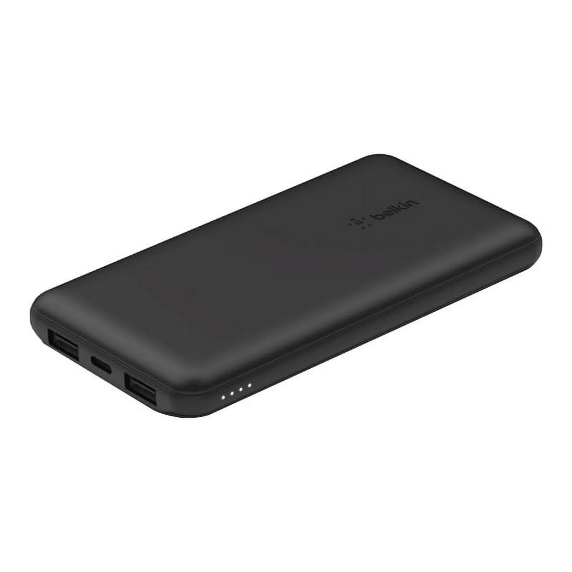 Belkin BoostCharge USB-C Portable Charger 10K Power Bank for iPhone 16 iPhone 15 Samsung Galaxy iPad Google Pixel & More - Black