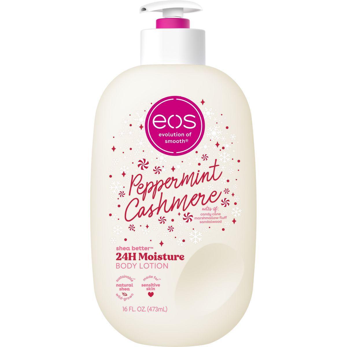 eos Holiday Body Lotion - Peppermint Cashmere - 16 fl oz