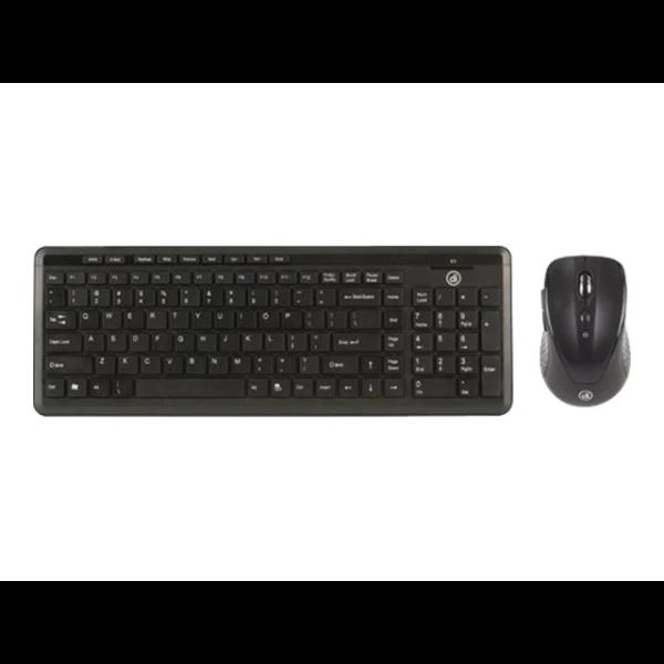 Digital Innovations Wireless Keyboard And EasyGlide Mouse, Black, 4270100