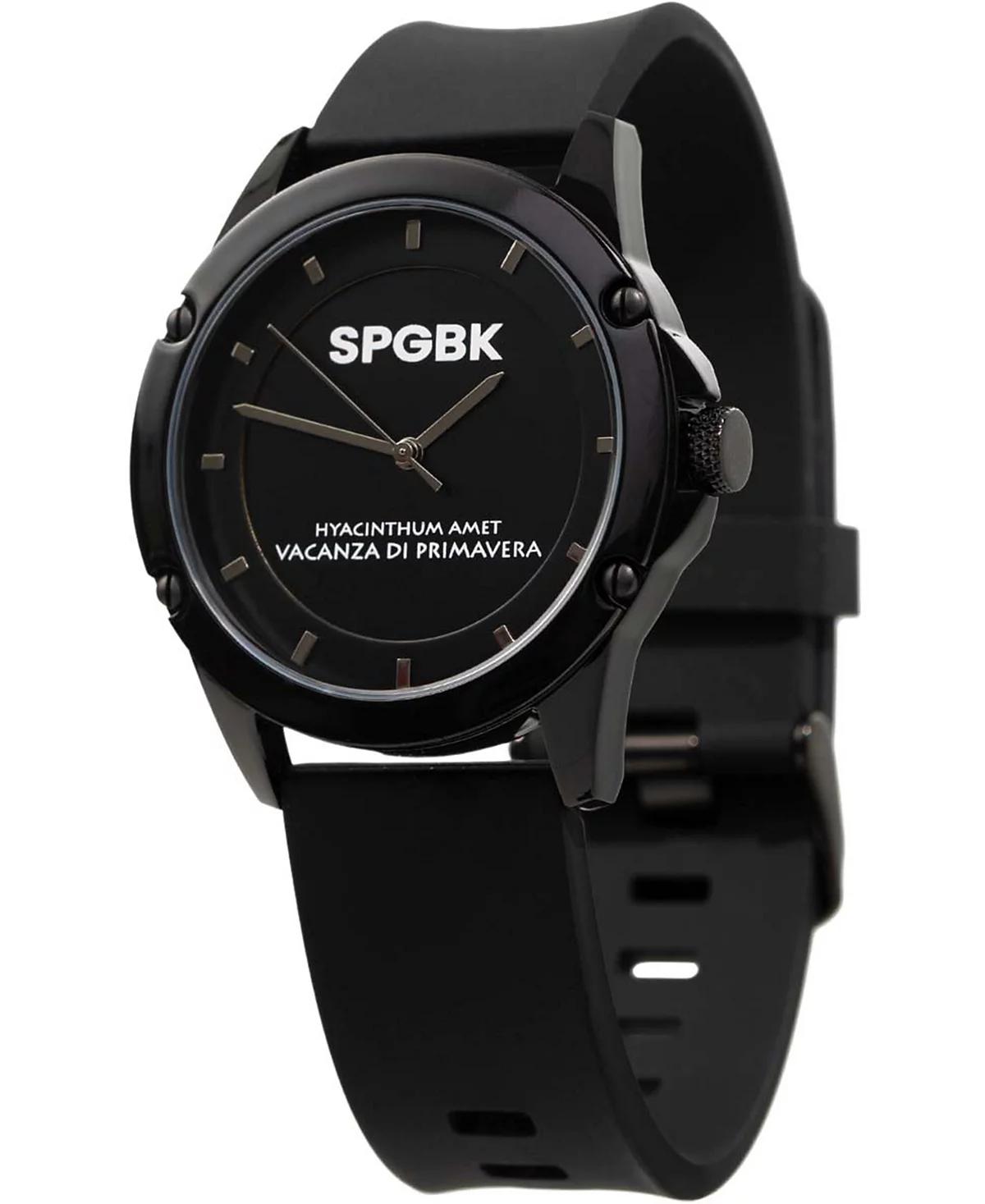 Unisex Bordeaux Black Silicone Band Watch 44mm