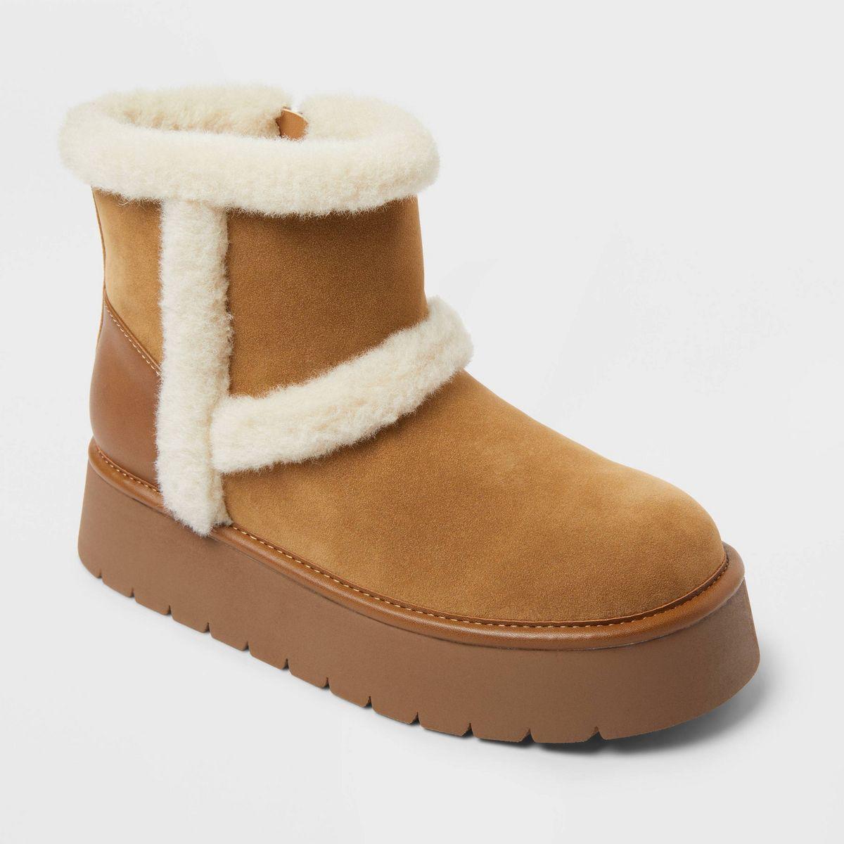 Women’s Luma Boots with Memory Foam Insole – Universal Thread™ Cognac