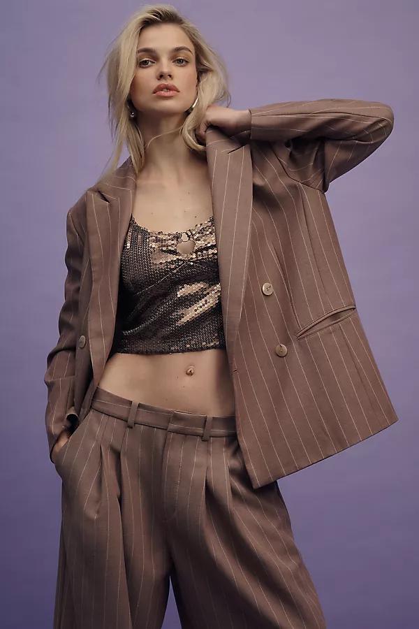 Oversized Double-Breasted Blazer Jacket