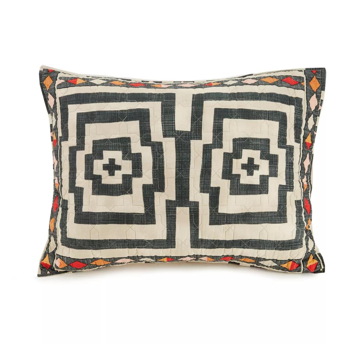 Jungalow Standard Hypnotic Black Sham Pair