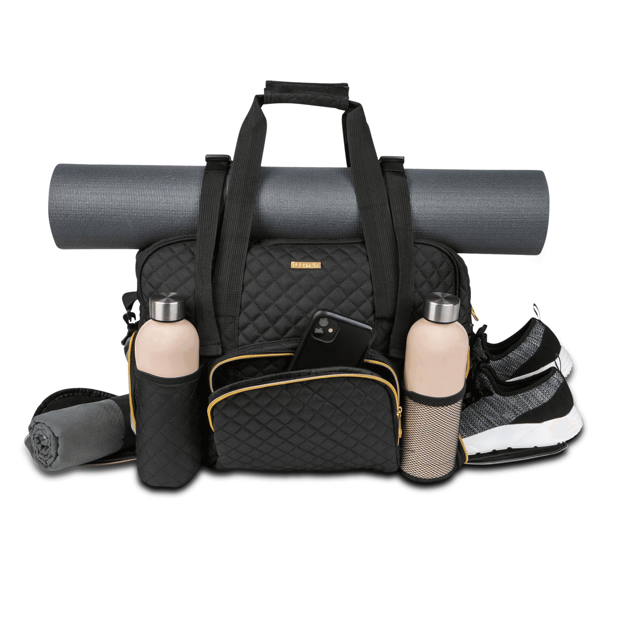 Women Fitness Weekender Travel Duffel Exercise Bag