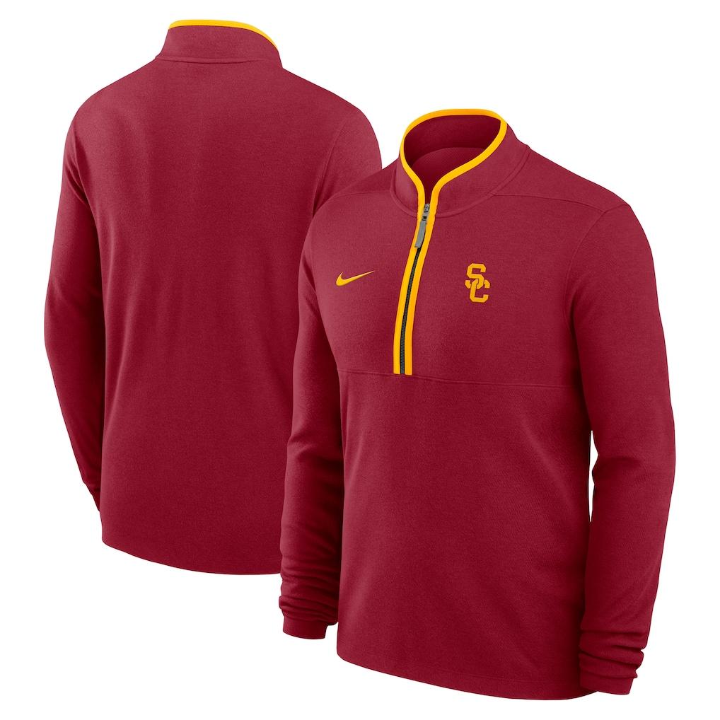 USC Trojans Nike Courtside Victory Dri-FIT Half-Zip Pullover