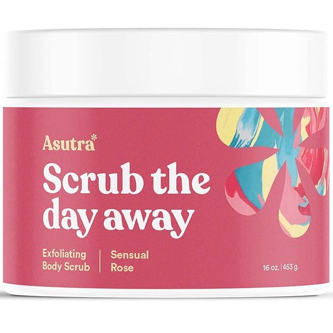 ASUTRA Dead Sea Salt Essential Oil Body Scrub Exfoliator