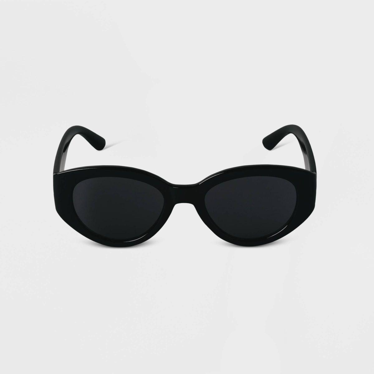 Women's Plastic Oval Sunglasses - A New Day